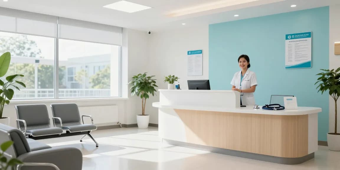 "Patient care at luck8 healthcare facility focused on wellness and trust."