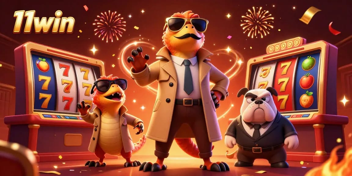 Experience the vibrant energy at 11win casino with raptors in disguise entering a VIP lounge.