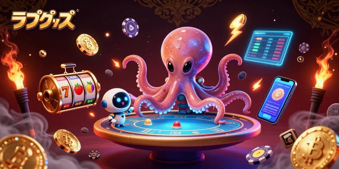 Engage with thrilling ラブグッズ while navigating vibrant slot games in a lively casino scene.