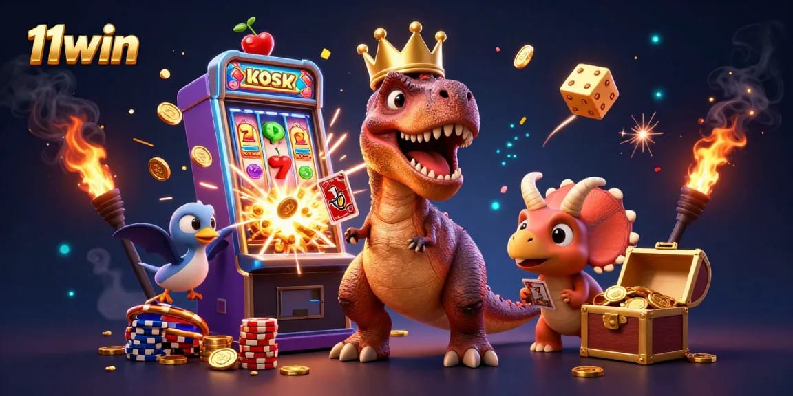 Engage with exciting slots at 11win featuring dynamic characters and vibrant casino elements.