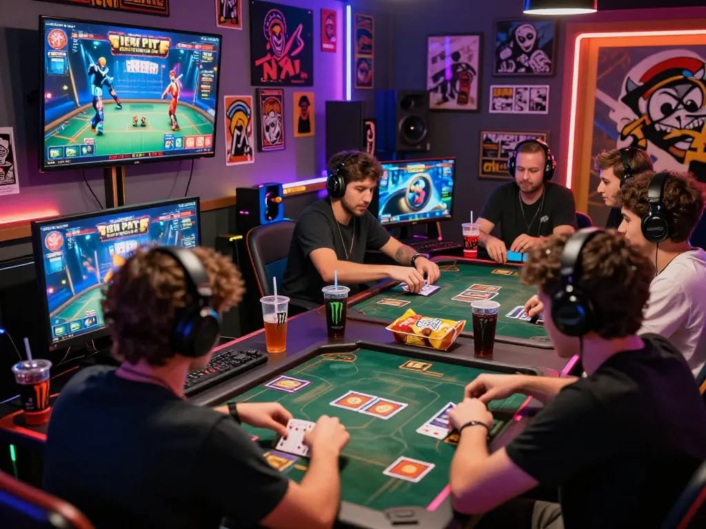 Engaging players enjoying Teen Patti Master APK in a vibrant virtual gaming environment, showcasing excitement and competition.