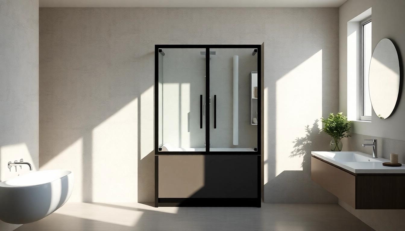 Präsentieren Sie eine elegante duschkabine 80x80 mit gläsernen Türen in einem modernen Badezimmer.