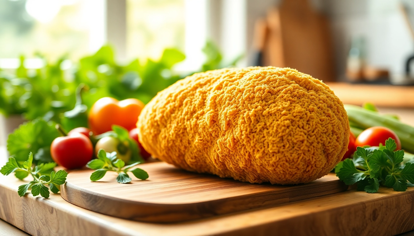 Enhance your cleaning with this kitchen loofah highlighted against fresh ingredients.