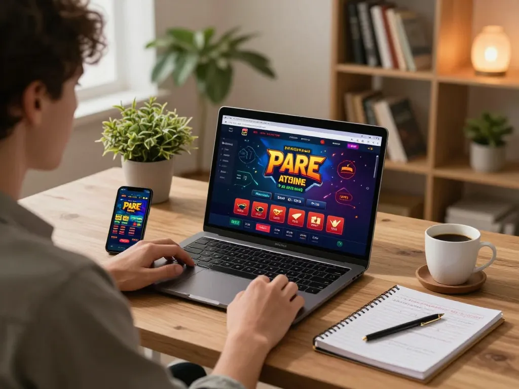 Engaging online casino action on https://vipwin79.net/ with player focused on game strategies