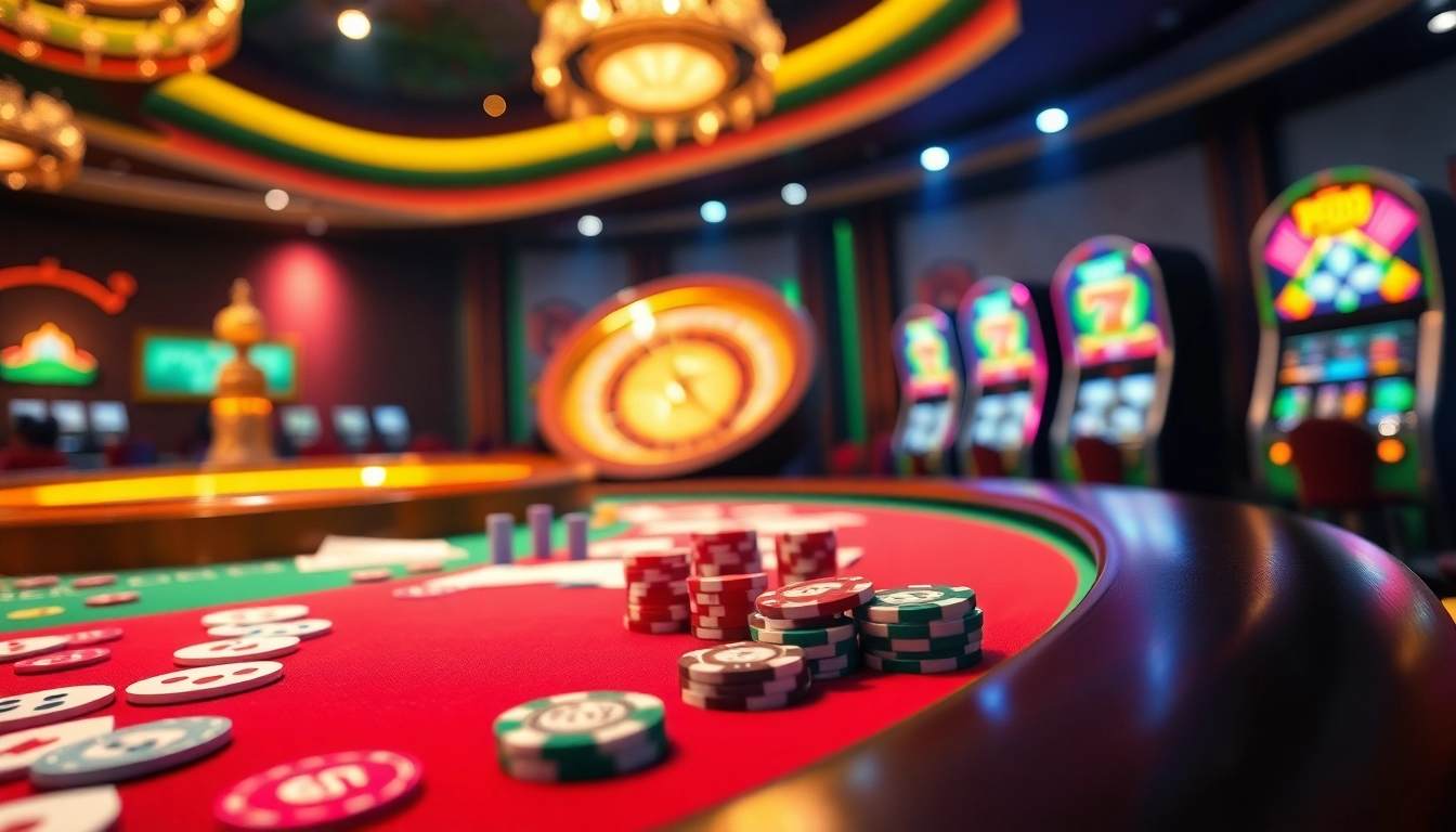 Experience the excitement of pg88 casino with vibrant gaming tables and thrilling slot machines.
