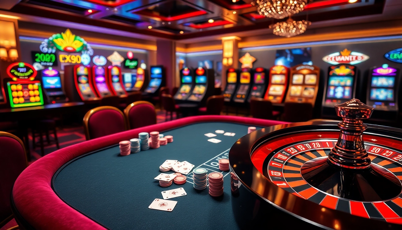 Experience the thrill of PG88 with vibrant casino tables and slot machines.