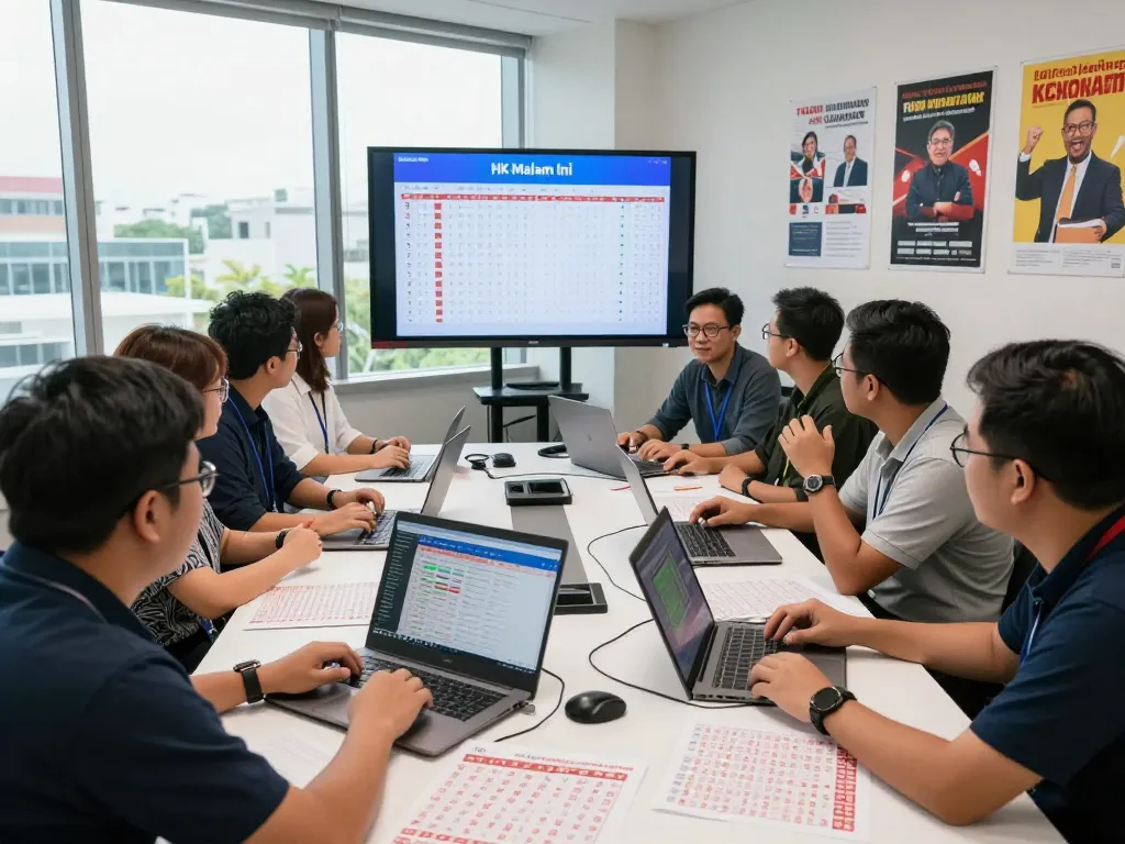 Sorotan sesi analisis data HK Malam Ini dengan para penggemar lotere yang meninjau hasil dan statistik waktu nyata.