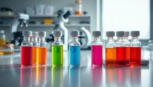 Showcasing high-quality research peptides at https://hydroresearchpeptides.com/ in a professional lab setting.