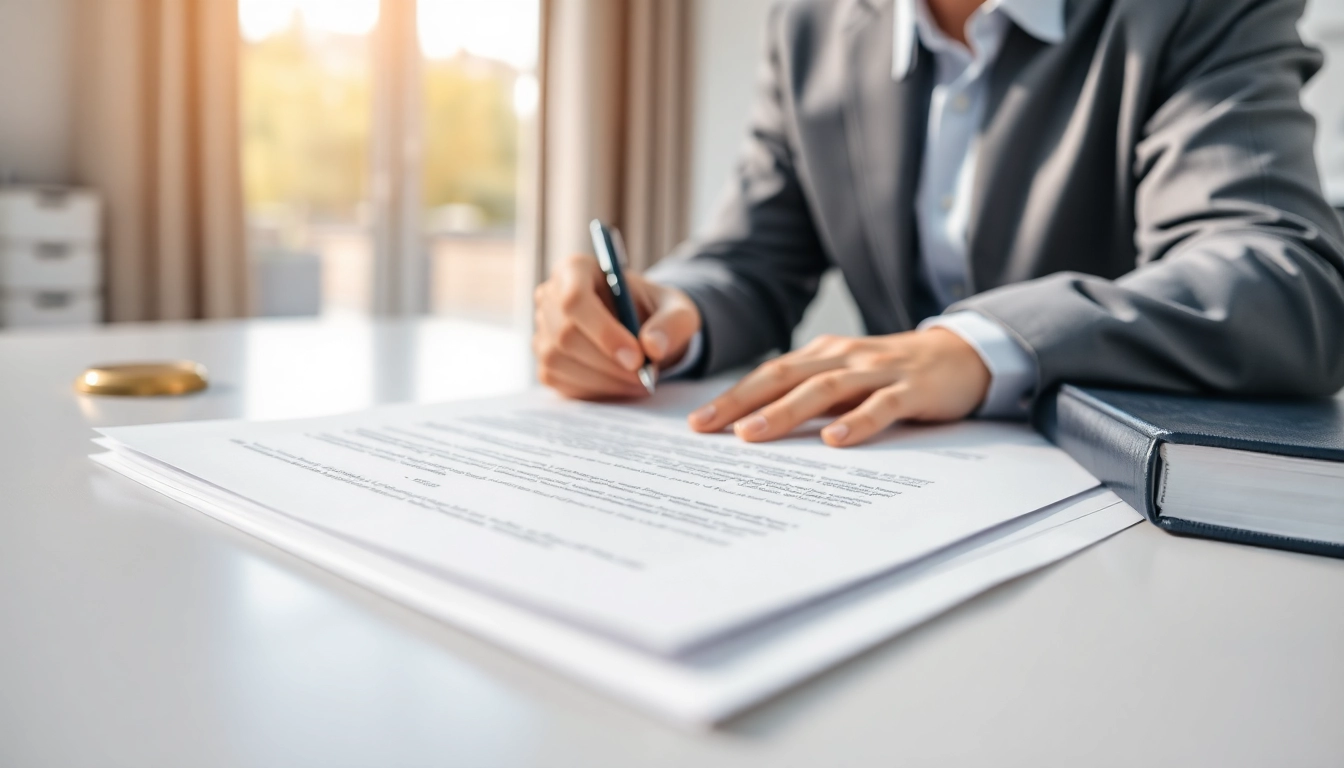 Enduring Guardian engaging in legal document signing with professionalism and focus.