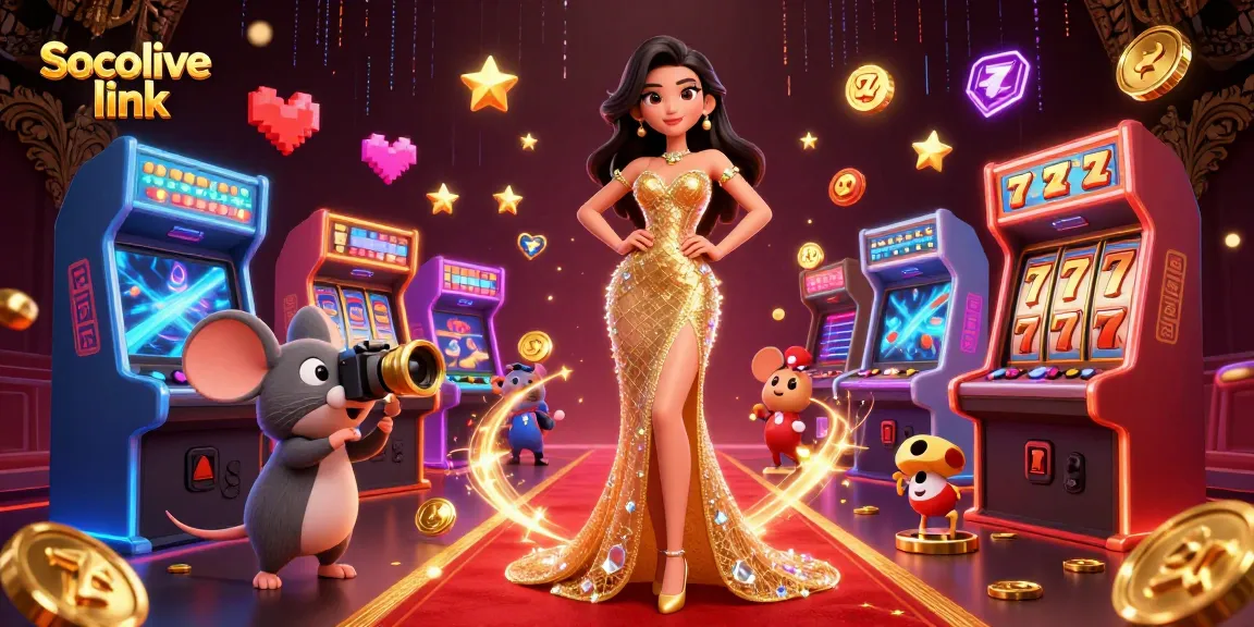 Experience the Socolive link for thrilling casino action with vibrant golden details and dynamic gaming elements.