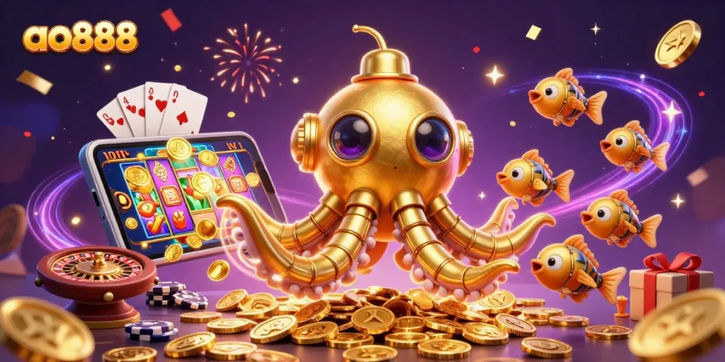 Engage with thrilling slots as ao888 showcases exciting gaming adventures in a vibrant casino scene.